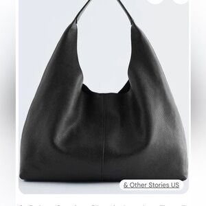 & Other Stories Classic Leather Tote Bag